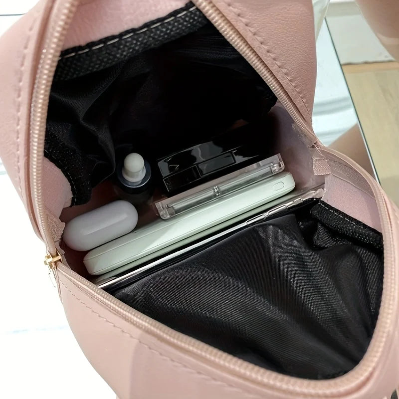 Fashion and Lightweight Women's Backpacks with Adjustable Shoulder Straps, Korean Version Versatile Backpack, Commuting Backpack