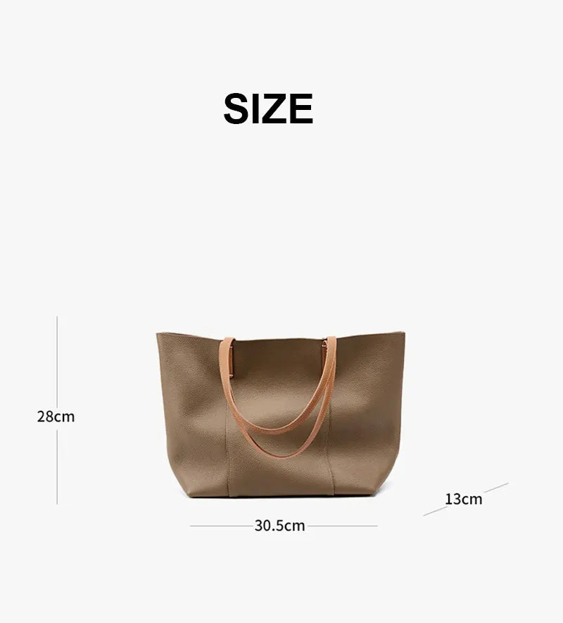 100% Genuine Leather Women's Tote Bags Luxury Designer Large Capacity Women Shoulder Bag Soft Cowhide Female Handbags 2378