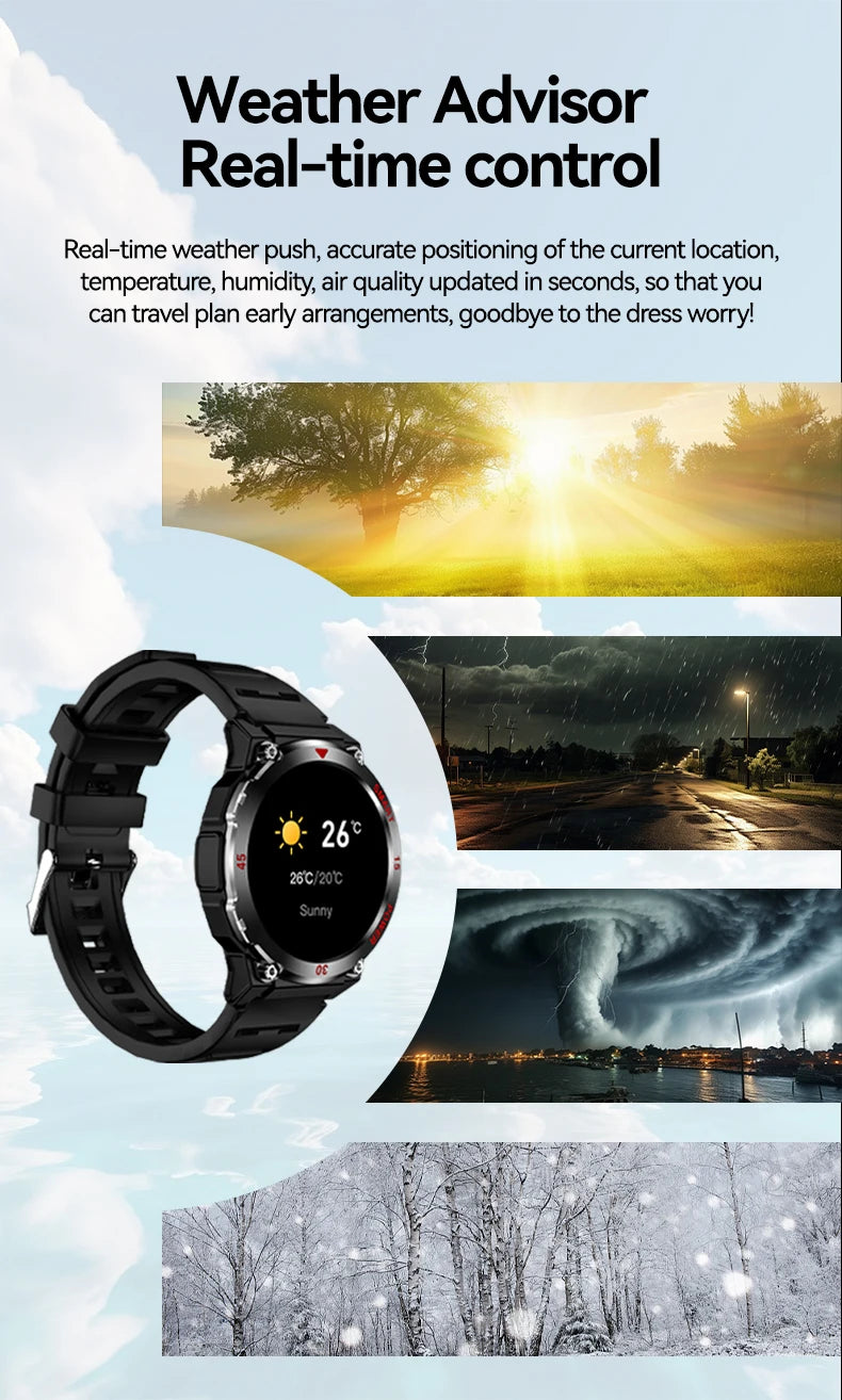 Smart Watch Men Women 1.52" Always-On Display Step Counter Magnetic Charging Bluetooth Call Fitness Tracker Multisport Modes