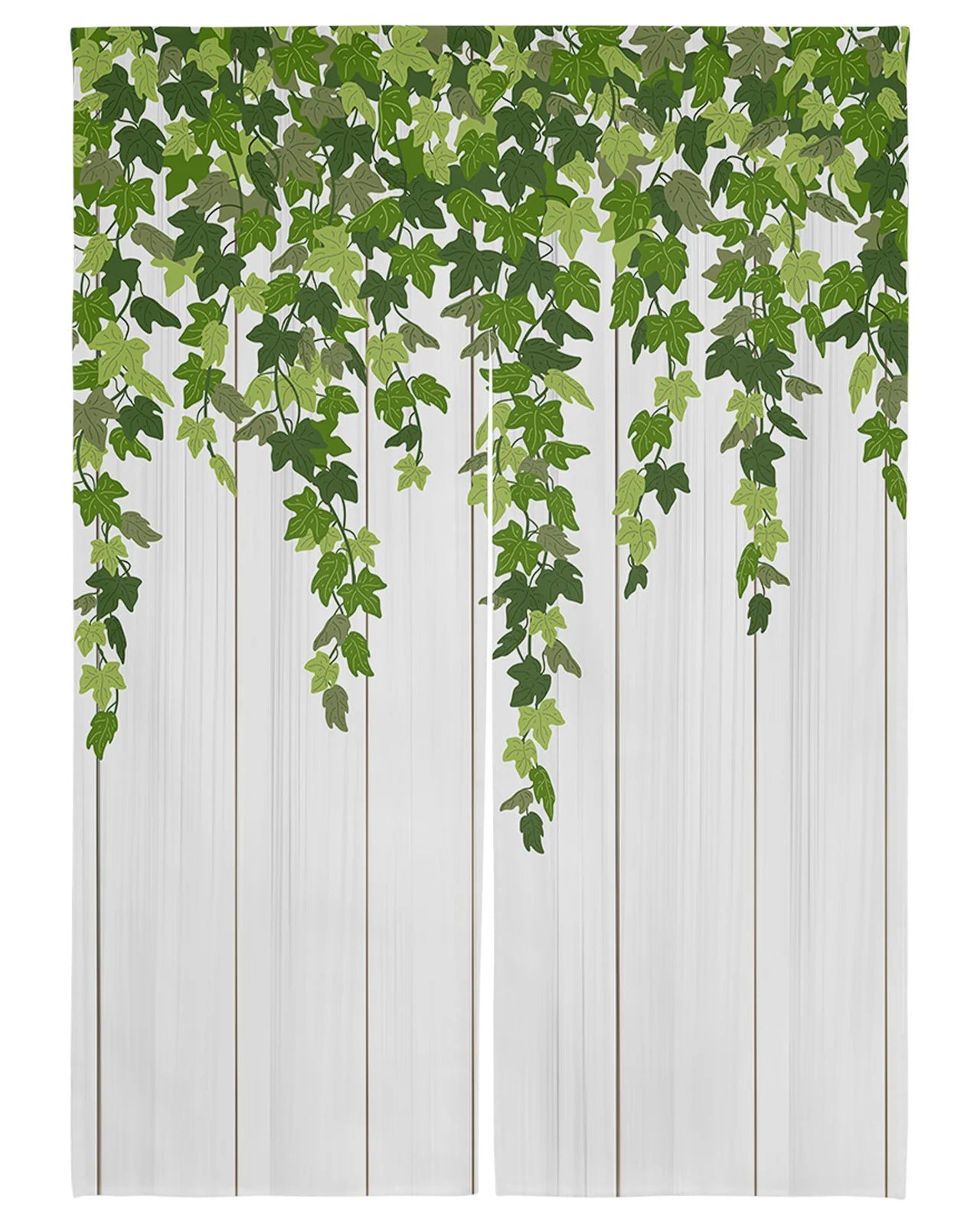 Plant Green Rattan Leaves Door Curtains Japanese Style Partition Split Curtain for Kitchen Bedroom Decorative Doorway Curtains