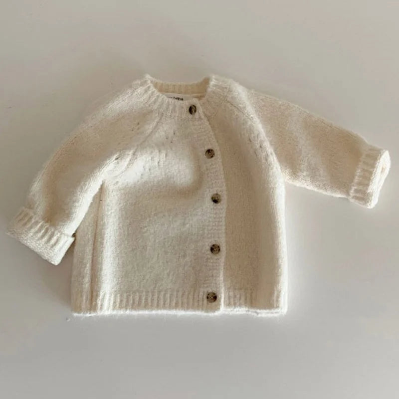 Spring Autumn Baby Girls Cardigans Coat Baby Sweater Toddler Knit Cardigans Newborn Knitwear Long-sleeve Baby Girl Clothes