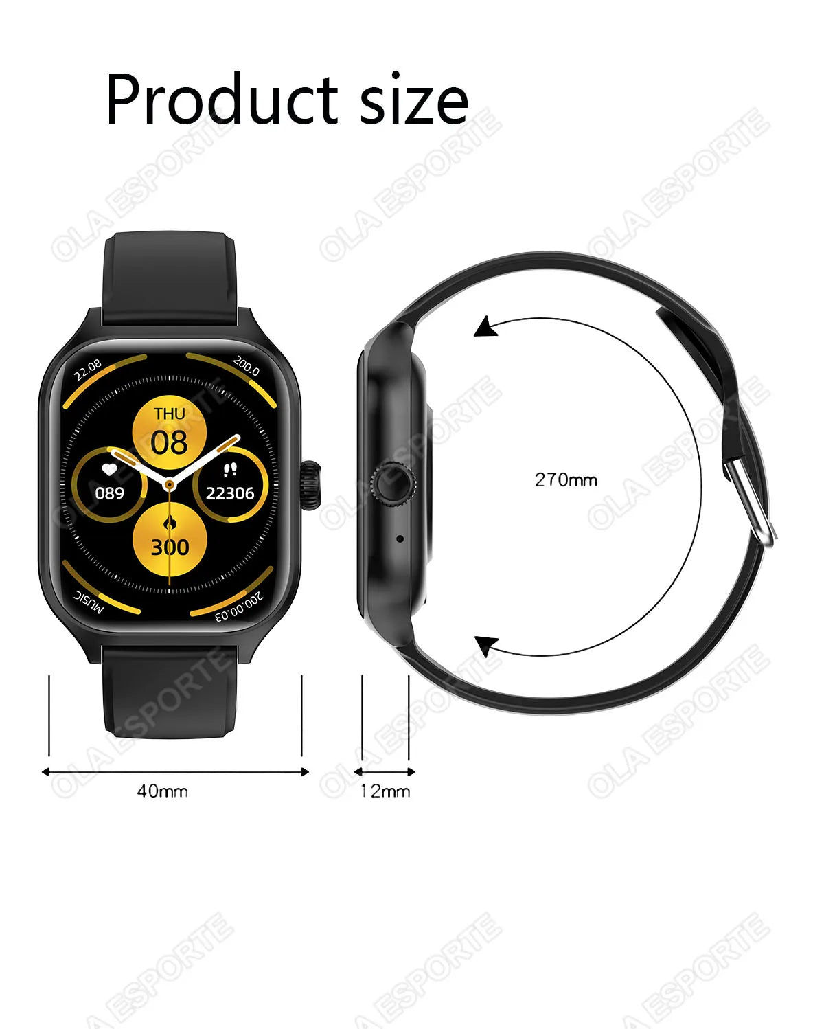 New Smart Watch Answer Call Message Preview DIY Dials Health Monitoring HD Smartwatch Waterproof Smarthwhatch For Men Women 2024