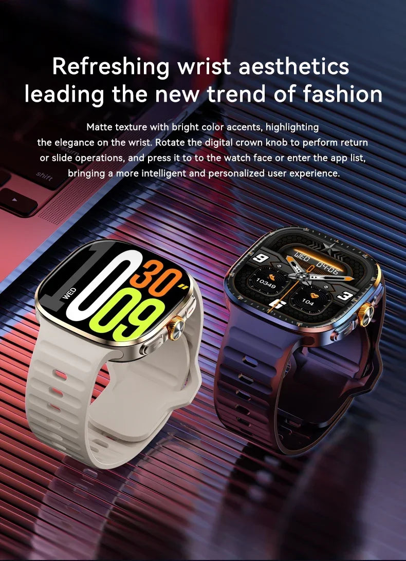 NEW Smartwatch 5G with 2.4" HD Screen 190° Rotating Camera WIFI 3D Stereo Navigation Compass NFC Bluetooth Smart Watch Men Women