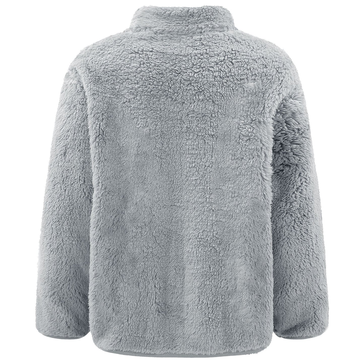 Girls Boys Warm Fleece Jacket Coat Full-Zip Turtleneck Tops with Pocket Fall Winter Outerwear for 2 Years-12 Years