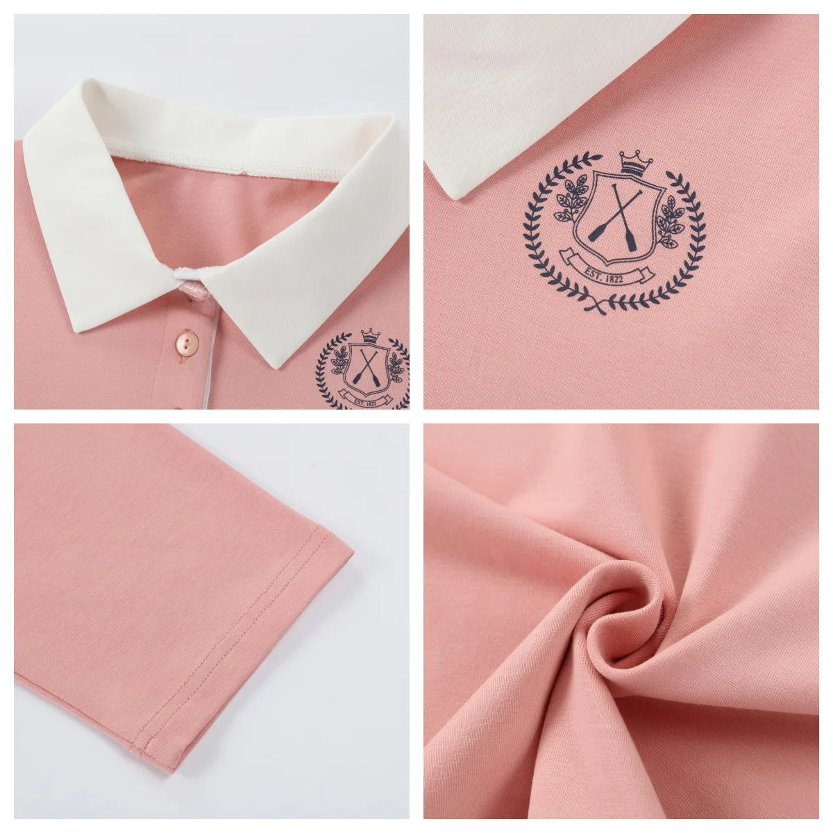 AP SS26 teen women loose contrast collar shirts girls ladies fashion cotton casual shirt tops clothing