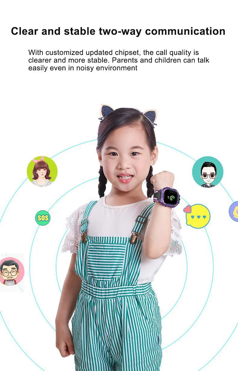 4G kids Smart Watch SOS Waterproof Sim Card Smartwatch for Children Boy Child Watch Girl LBS Location Tracker Clock Phone Call