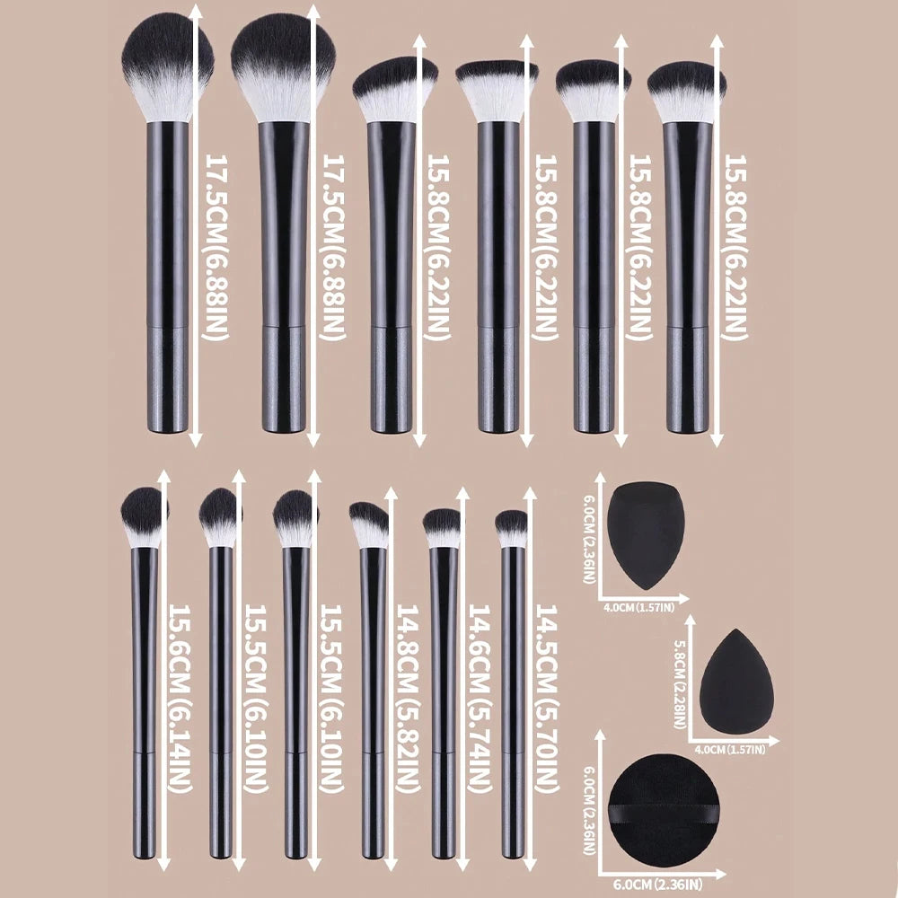 15 pcs Makeup Brush Sets Creative Multifunctional Cosmetic Brush for Making Up Supply