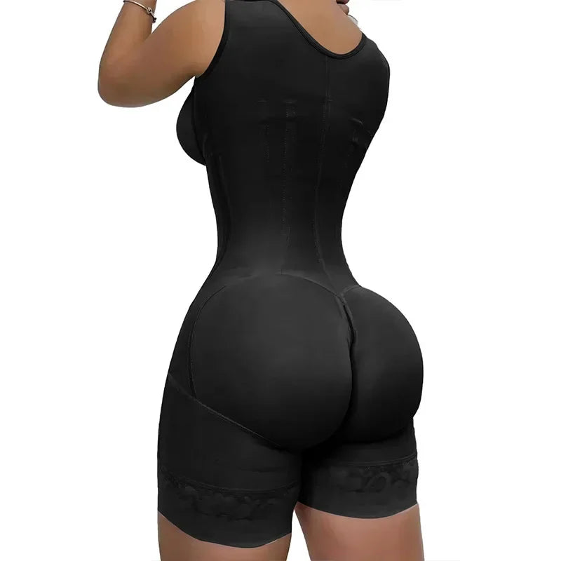 Women Fajas Colombianas Tummy Control Shapewear Postpartum Full Body Shaper Butt Lifter Bodysuit Slim Waist Open Crotch
