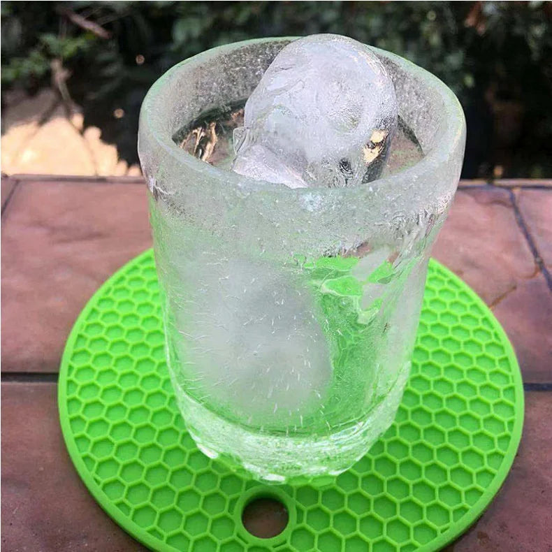 Silicone Cup Shape Ice Cube Mold Holes Ice Cube Maker Drink Container Cup Freeze Mould Stonego Kitchen Supplies