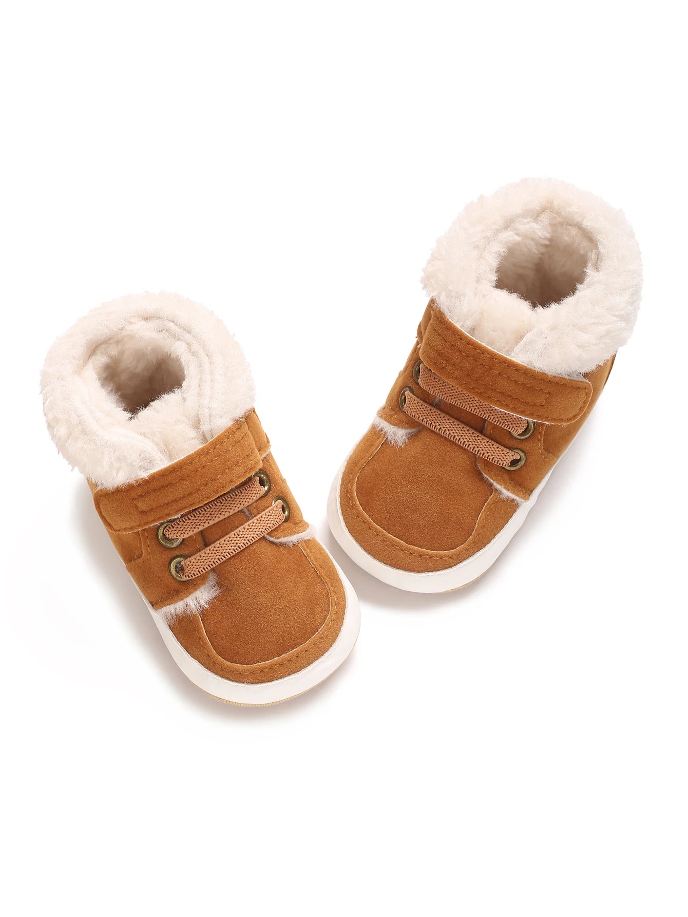Baby Winter Boots - Soft Cotton Snow Shoes for Toddlers | Warm First Walkers 0-24M | Solid Color Design"