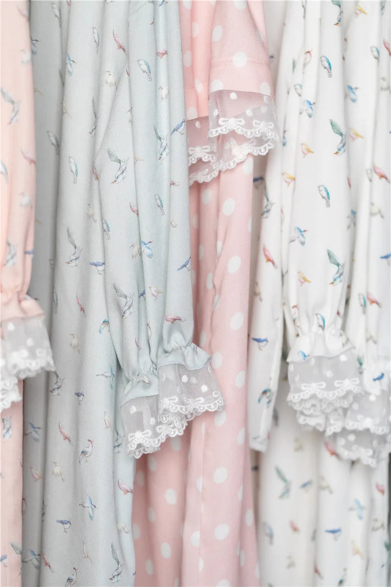 Pajamas Dress for Baby Girls Summer Children Floral Printed Soft Loose Night Dresses Princess Girl Nightgown Lady Sleepwear