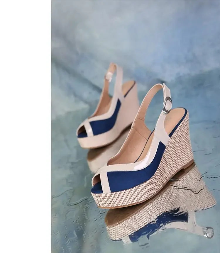 Size 33-40 Summer High Heel Wedges Sandals Female Peep Toe Leisure Platform Sandals Women Shoes