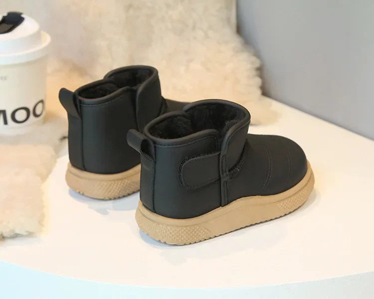Winter Girl Outdoor Snow Boots New Causal Children's Cotton Boots for Boys Soft Warm Furry Hairy Kids Fashion School Ankle Boots