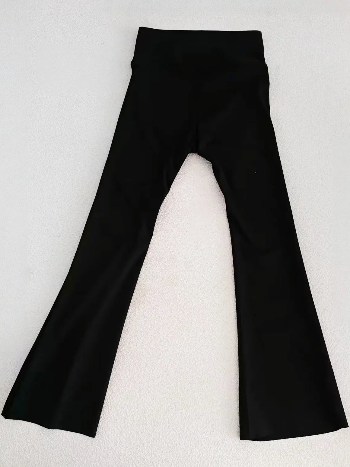 Girls High Waist Micro Flare Shark Leggings Girl's Trousers Summer and Spring Solid Stretchy Yoga Pants for Kid