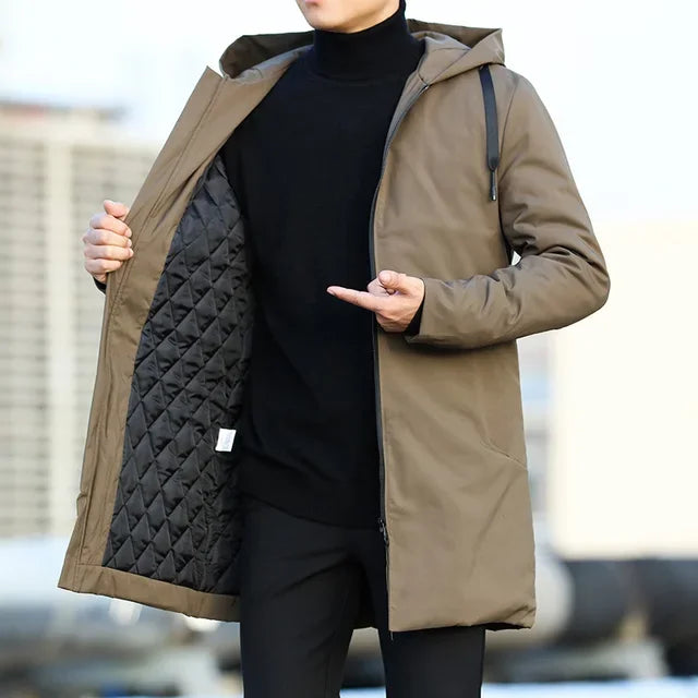 Men Jackets Autumn Winter Men's Trench Coat Male Windbreaker Outerwear Jaquet Man Coat Men Casual Thicken Warm Hooded Parkas