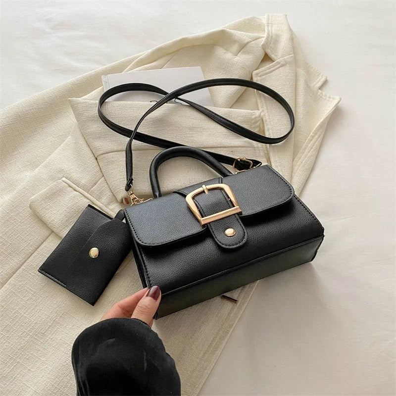7 Color Pu Leather Ladies Brand Shoulder Bag With Coin Purse Crossbody Small Phone Bag Female Flap Messenger Bag Silver