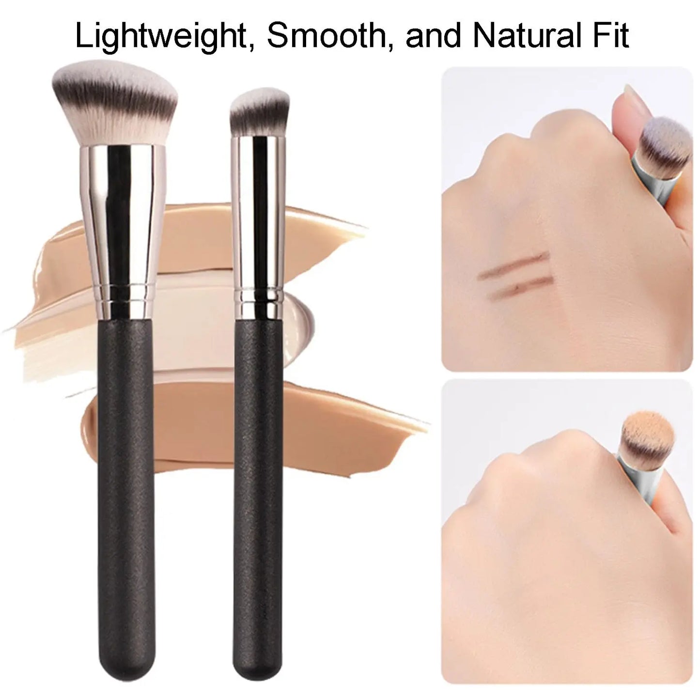 2 PCS Makeup Brush Professional Foundation Brush and Concealer Brush