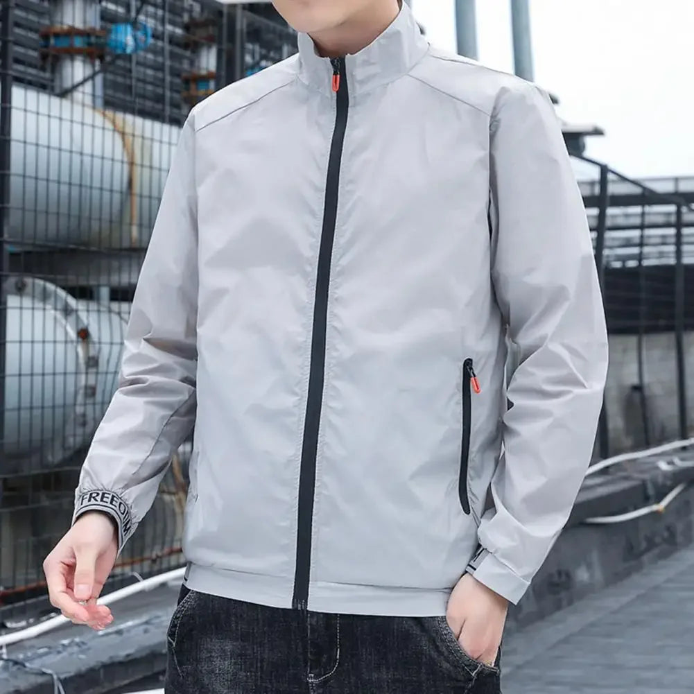 Jackets Men Windbreaker Coats Male Sunscreen Clothing Summer Camping Jacket Ultrathin Cycling Motorcycling Fishing Top