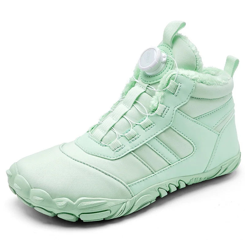 New Parent-child Winter Boots Men and Women Snow BareFoot Outdoor Non-slip Warm Fur Casual Boys/girls Sneakers Kid's Ankle Boots