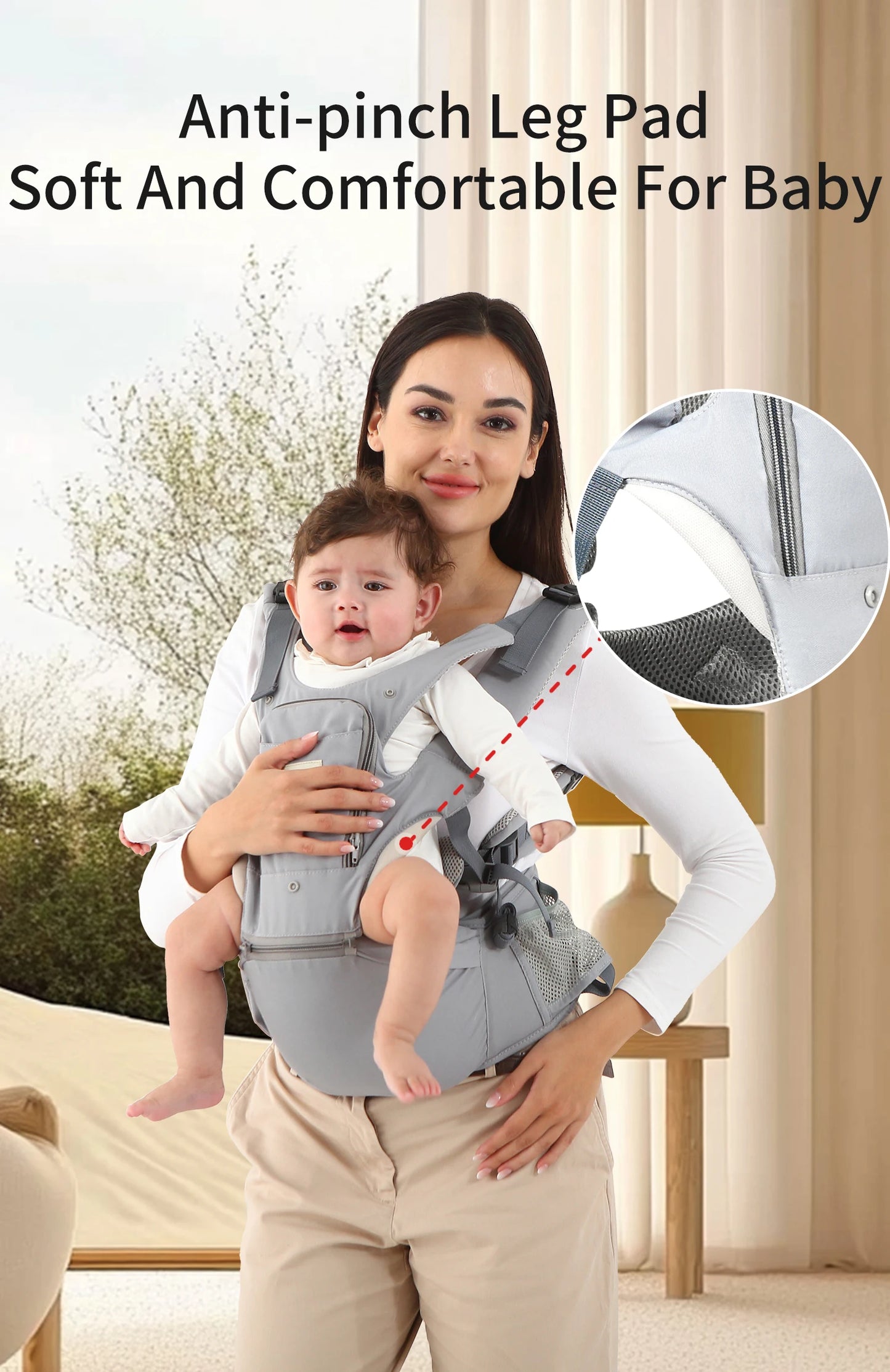 INSULAR Baby Carrier Breathable Child Waist Stool With Hip Seat Waist Stool Front Hold Portable Multi-functional 0-2Y