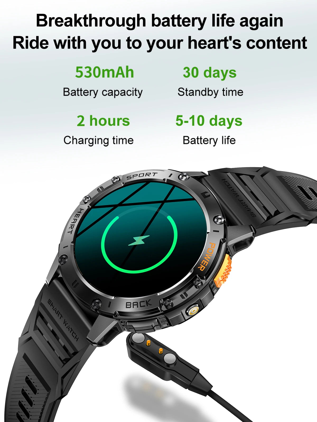 LIGE New AMOLED Smart Watch Men with Flashlight Sports Waterproof Fitness Tracker Bluetooth Call Smartwatch Man For Android ios