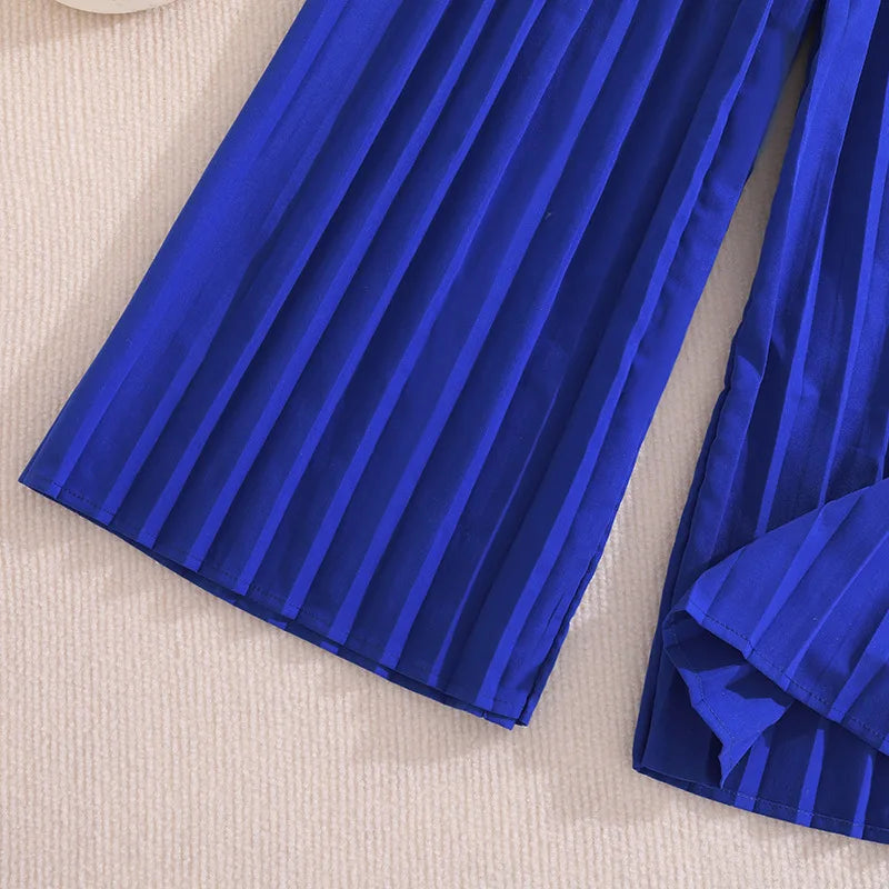 2026 New Summer Girls Clothing Set Fashion Sleeveless Top+ Pants 2Pcs Suit For 6-12 Years Teenagers Kids Outfit