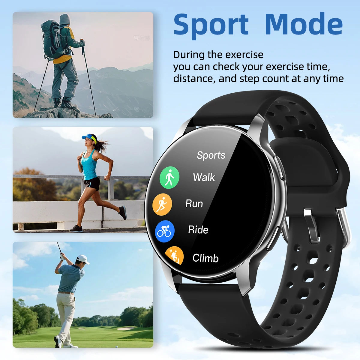 2026 Smart Watch for Men Women Bluetooth Call 1.46'' HD Display Fitness Tracker Heart Rate Sleep Monitor IP67 Waterproof Android