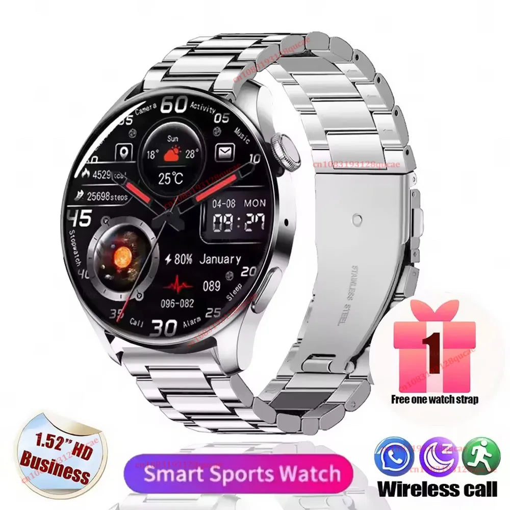 2026 New Smart Watch Men AMOLED HD Screen GPS Motion Trajectory Heart Rate Bluetooth Call SmartWatch Waterproof Android iOS Ht30