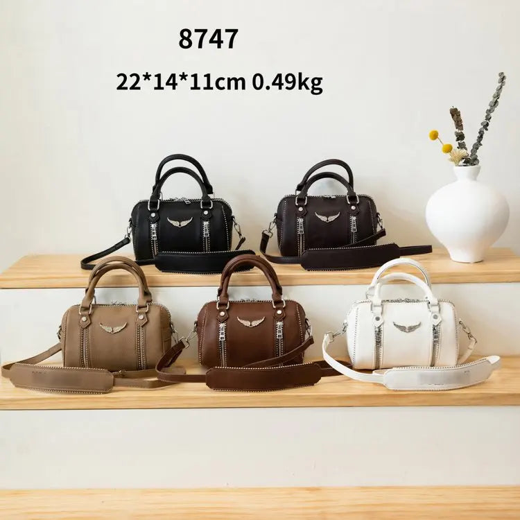 Famous design zipper women's crossbody bag, fashionable women's chain shoulder bag, modern trendy style handbag