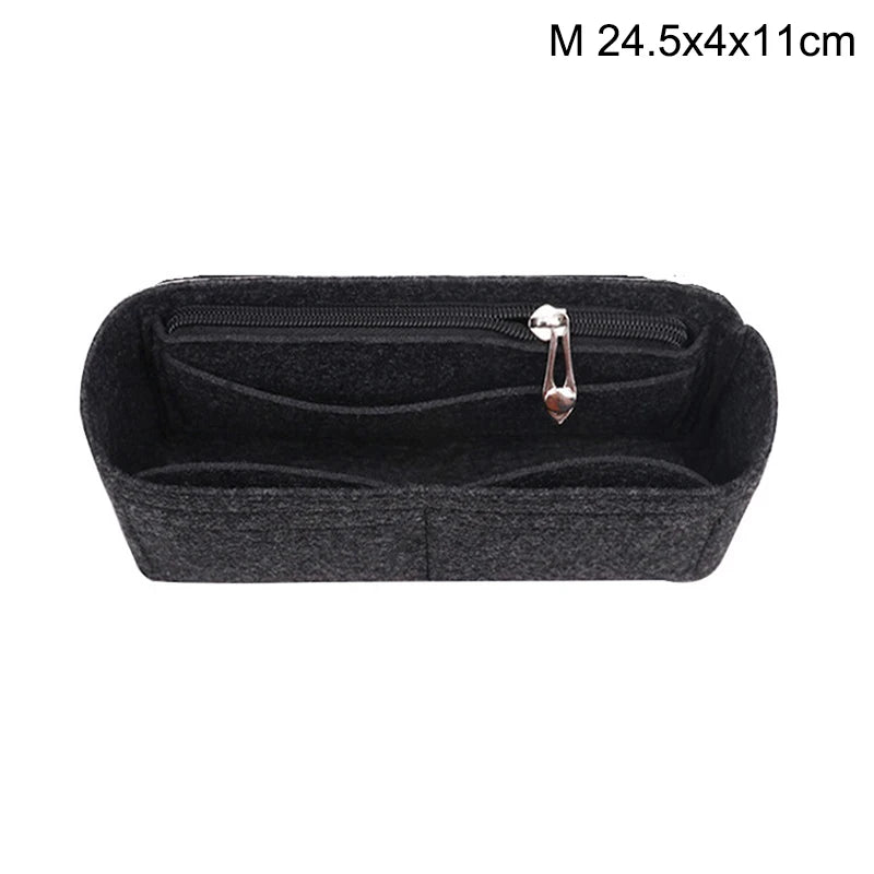 1PC Felt Insert Bag Organizer, Makeup Organizers, Liner Perfect for Brand Women's Handbags For And Cosmetic Bags