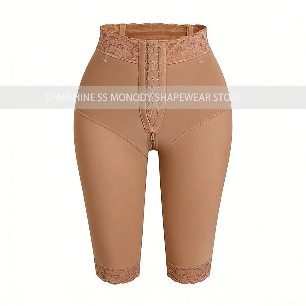 Fajas Colombianas High Waist Women Post Surgery Compression BBL Butt Lifter Pants to Knee Length Shaper Tummy Control Underwear