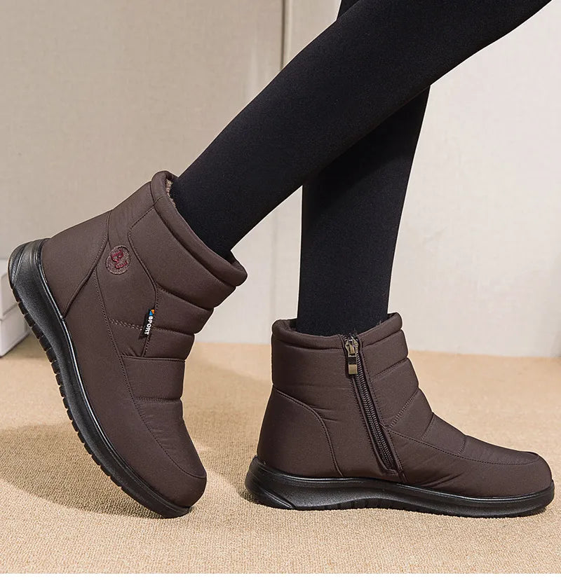 Women Boots 2024 Winter Boots For Women Waterproof Snow Boots Ankle Fur Botas Mujer Elegant Footwear Winter Shoes Women Botines