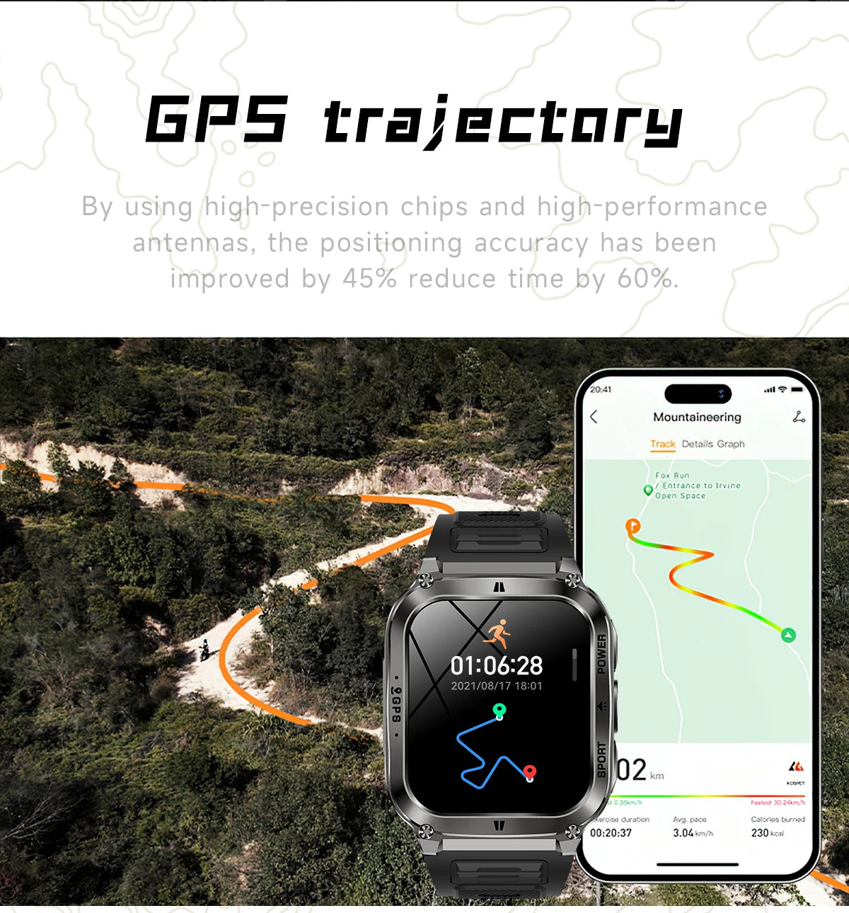 Smart Watch Men Women 1.83" AMOLED Screen 1000mAh Bluetooth Call Sports Fitness Bracelet IP68 Waterproof Smartwatch For Android