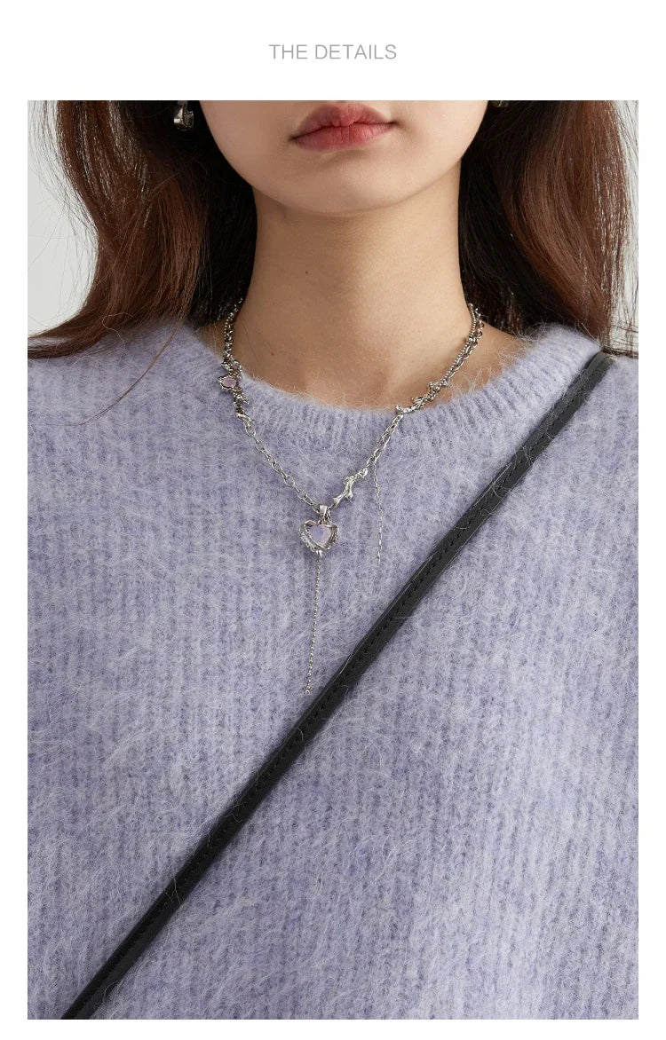 CHIC VEN Women Sweater Long Sleeve Pullover Solid Loose O Neck Soft Alpaca Female Tops Woman Knitwear Jumpers Spring Autumn 2024