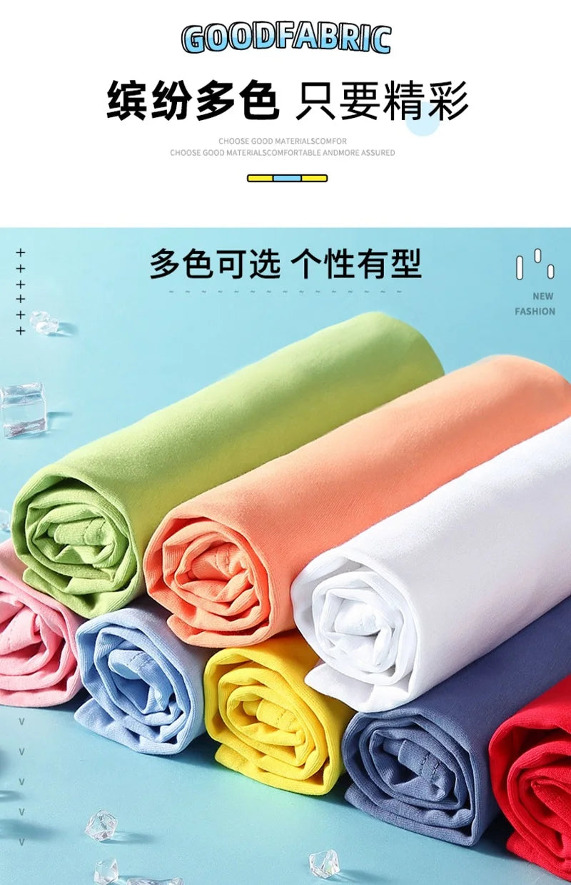 Cute Cartoon Rabbit Lollipop Print T Shirts Student Girls Kawaii Tee High Quality Cotton Summer Short Sleeve Casual Tops