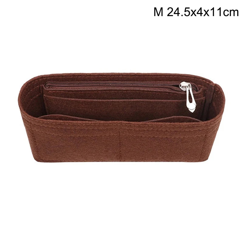 1PC Felt Insert Bag Organizer, Makeup Organizers, Liner Perfect for Brand Women's Handbags For And Cosmetic Bags