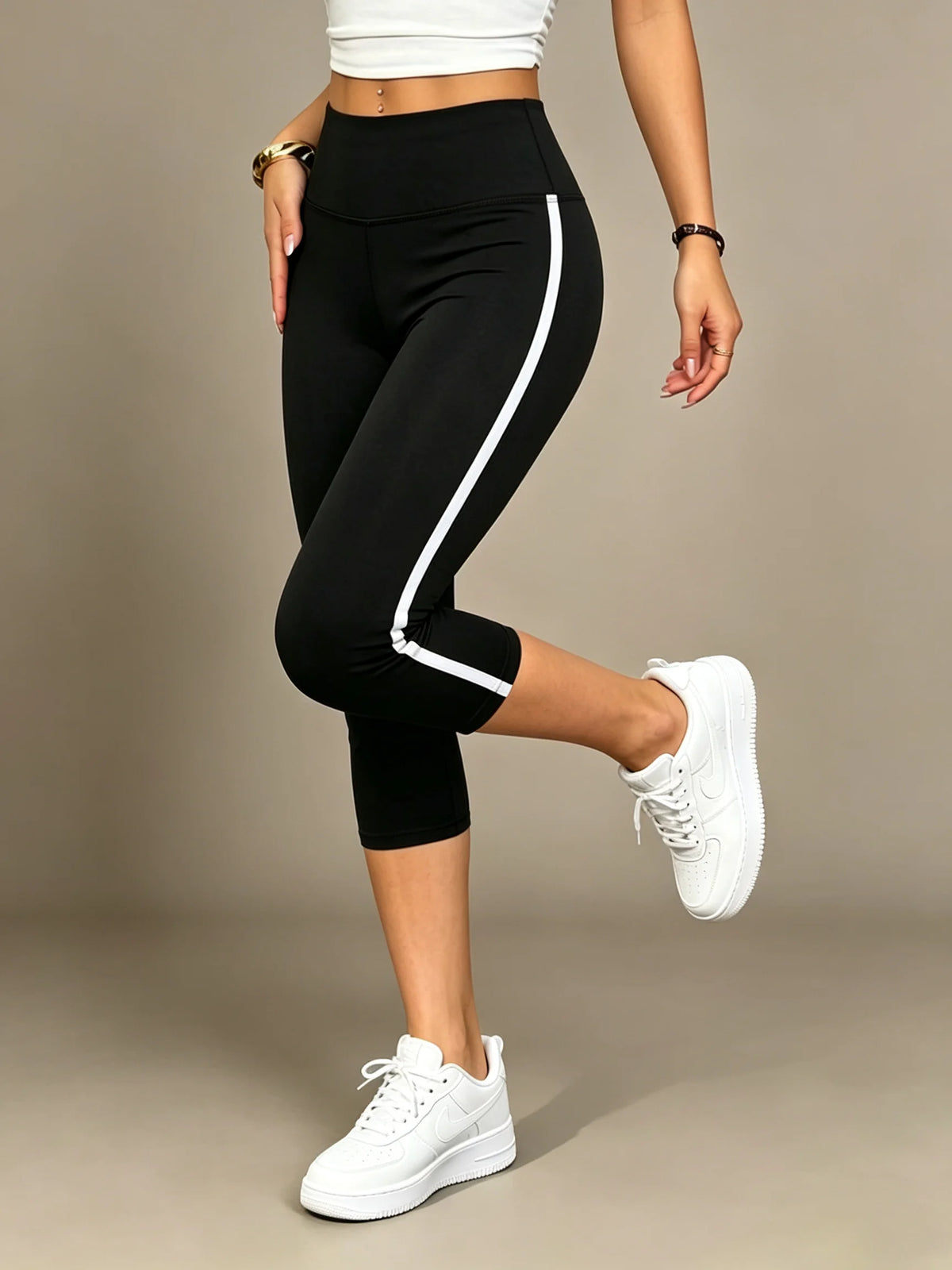 Women's Yoga Leggings High Waist Booty Lifting, Tummy Control Fitness Sport Pants Workout Slim Fit Leggings for Outdoor Sports