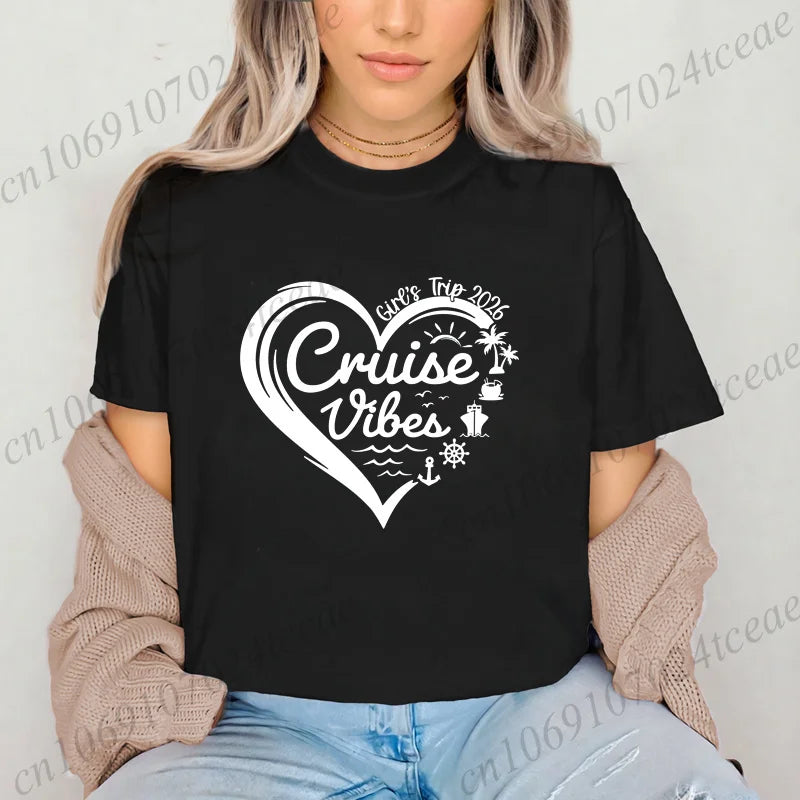 Girls Weekend Tshirt,Girls Trip 2026 T-Shirts，Matching Travel Tees,Besties Women's Clothing，Friendships Making New Memories Top