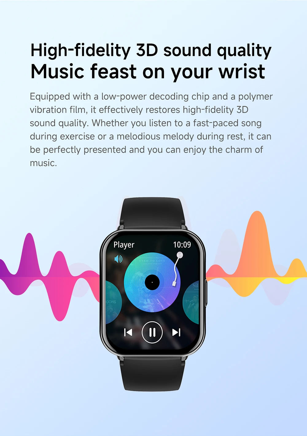 KUMI M2 Smart Watch 1.83" HD Screen ChatGPT 100+ AI Watch Faces 2ATM Bluetooth Calling 100+ Sports Modes Health Monitoring