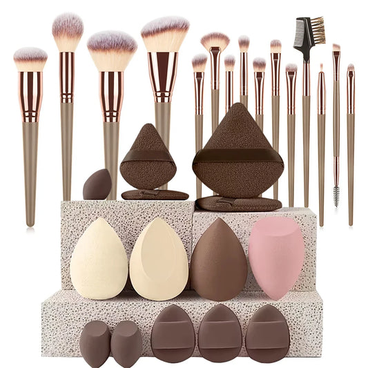 Makeup Brushes Set Face Eyes Make Up Brush Eyelash Eyeshadow Eyebrow Eyeliner Foundation Powder Blush Highlight Lips Brush
