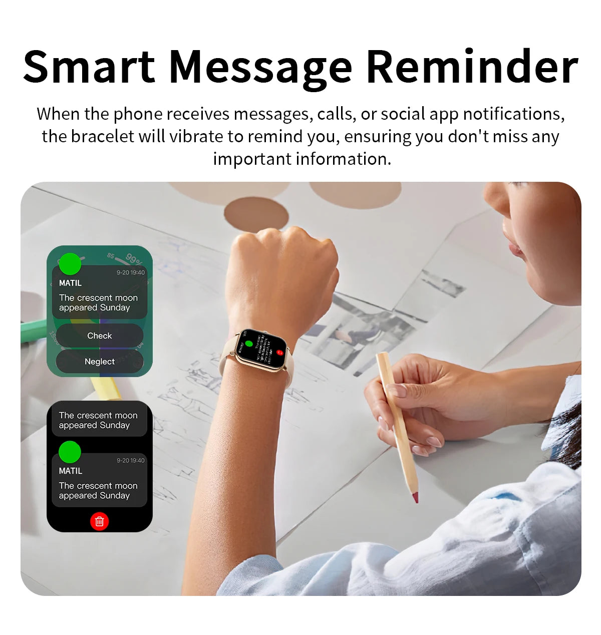 2026 New Smart Watch 1.83 HD Screen Multi-color Watch Strap Bluetooth Call Outdoor Sport Watch For Android/IOS Men Women