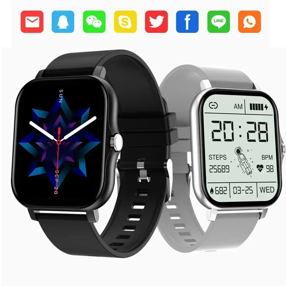 New Smartwatch 1.68" Screen Health Monitoring Watches IP68 Waterproof Sports Fitness Smart Watch for Men Women Reloj Hombre