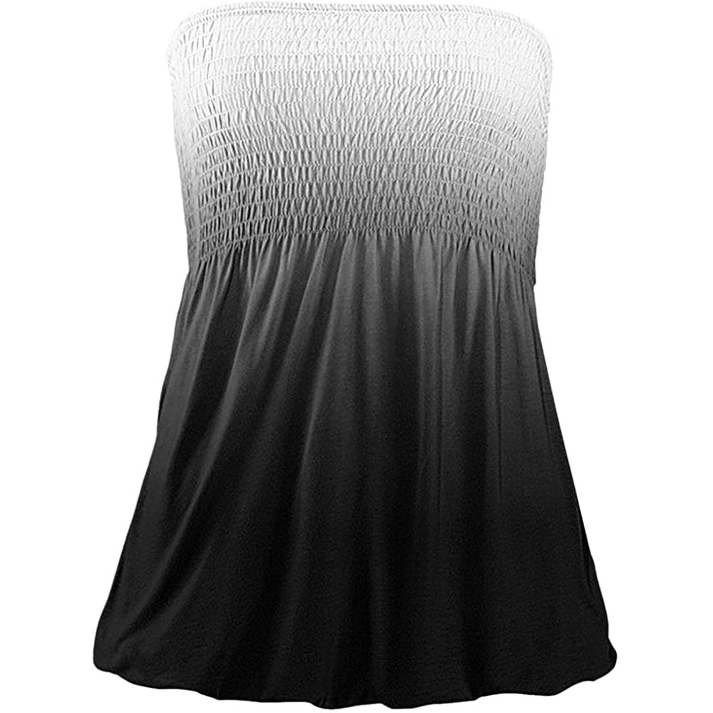 2022 Women Sexy Tube Top Summer Women Casual Tank Crop Tops Solid Color Elastic Design Backless Breathable Strapless Tops