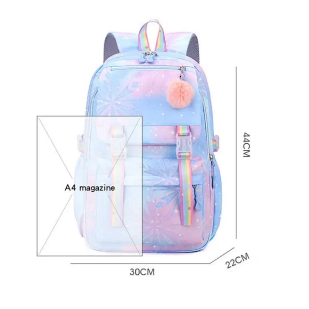 Disney Lilo And Stitch Women's Backpack Boys Girls Bookbag Bag Student Teenager Children Knapsack Schoolbag Rucksack Mochila