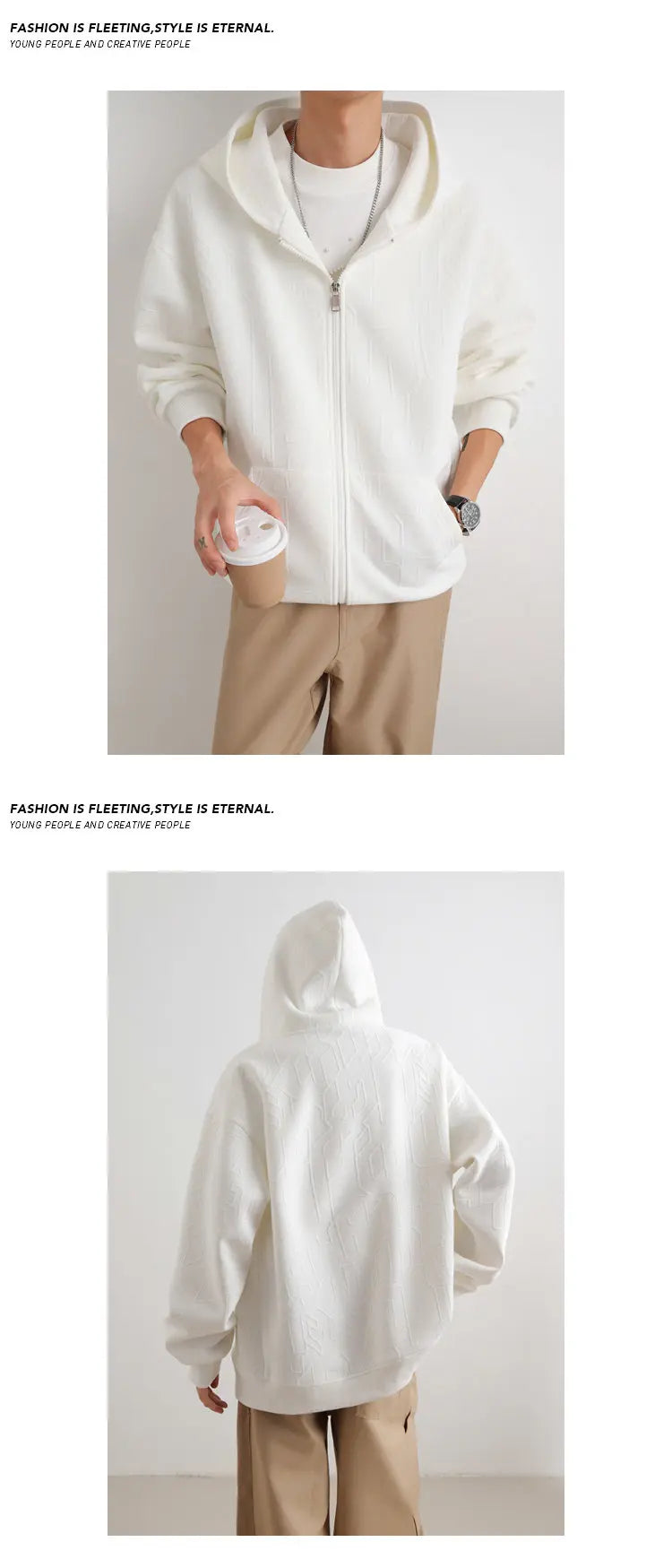 Jacket Mens 2025 Autumn New Hooded Jacket man Streetwear Trendy Outerwear Innovative Fabric Casual Coat Urban Style Lightweight