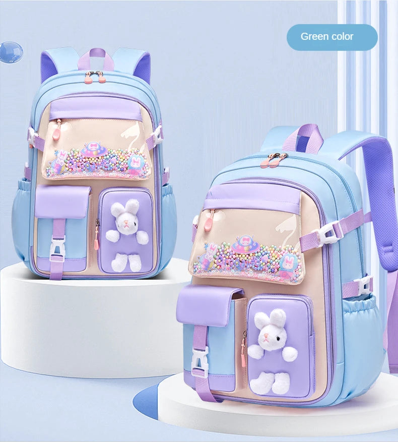 2023 Primary School Girls' Schoolbag Kawaii Lightweight Children's Bag Waterproof Bags Colorful Travel Backpack Mochilas Gifts