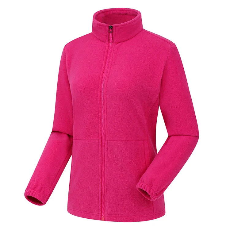 Winter Women's Wool Jacket Stand Collar Warm Breathable Cold Resistant Casual Comfortable Outdoor Travel Hiking Clothing