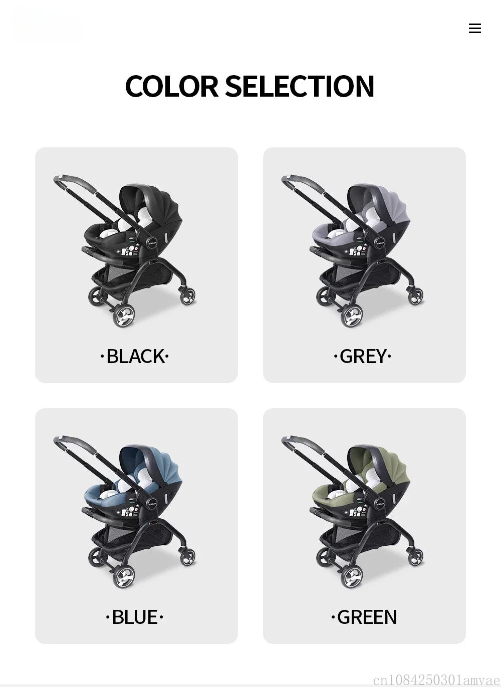 New baby stroller, Multi functional two-way newborn stroller, baby car seat ECE, 4in1 baby carriage