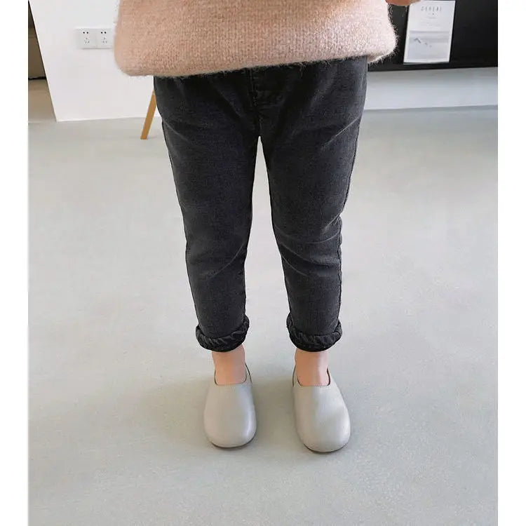 2024 primavera otoño niñas niños pantalones vaqueros casuales pantalones bebés niños pantalones vaqueros populares