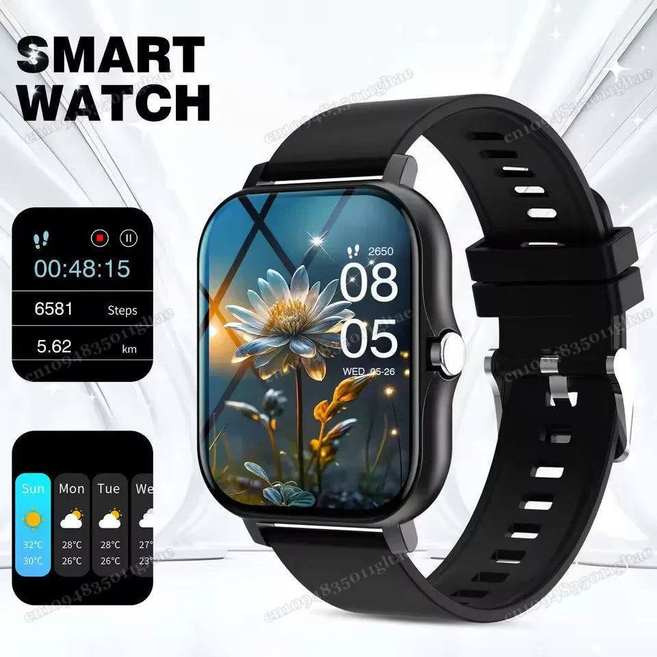 Smart Watch For Android IOS Watches 2.01inch HD Display Bluetooth Call Message Alert Music Sports Mode Smartwatch Men Women Gift